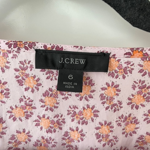 J.Crew cotton poplin mini dress peony paisley print Pink - Picture 6 of 9